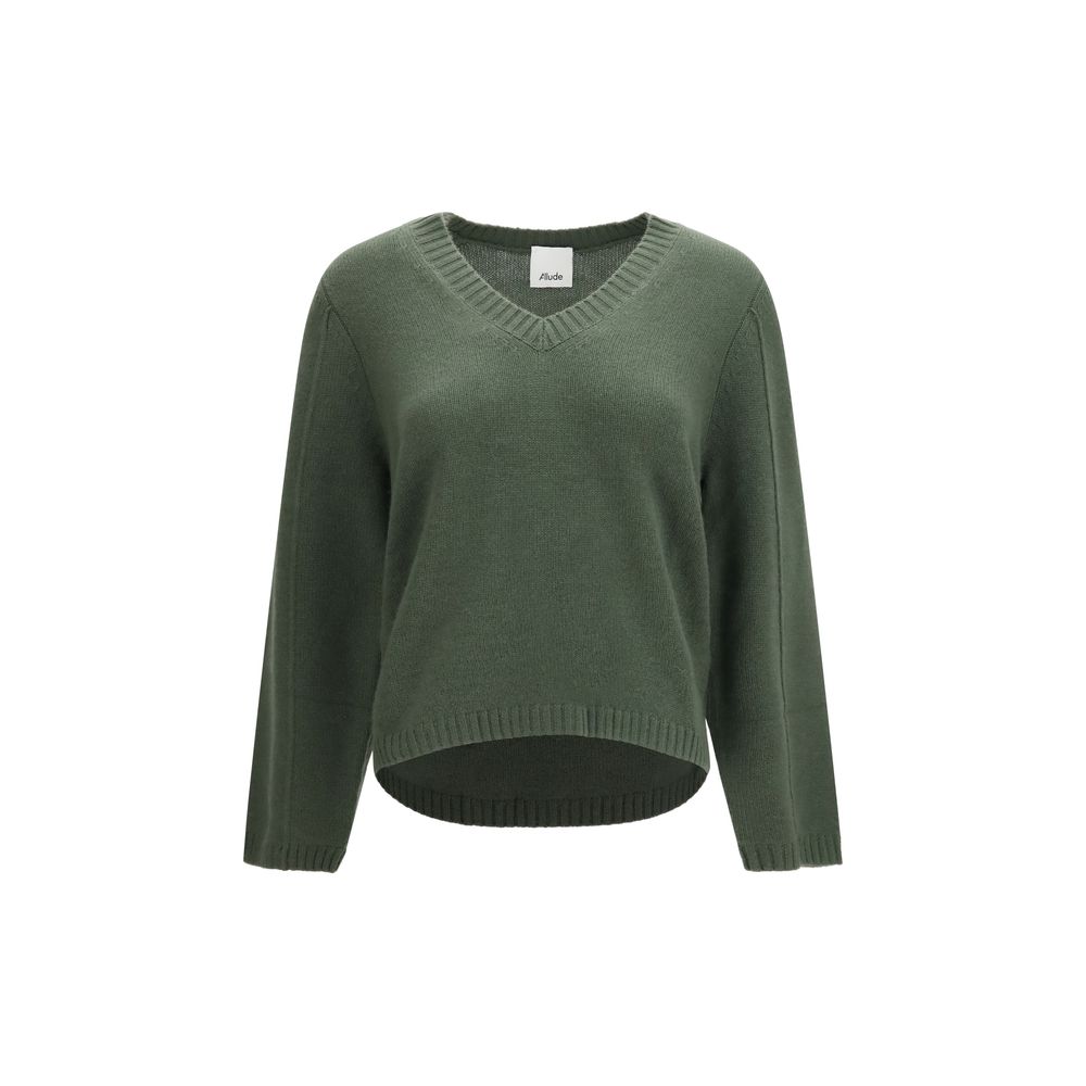 Allude Zweifarbiger Kaschmirpullover