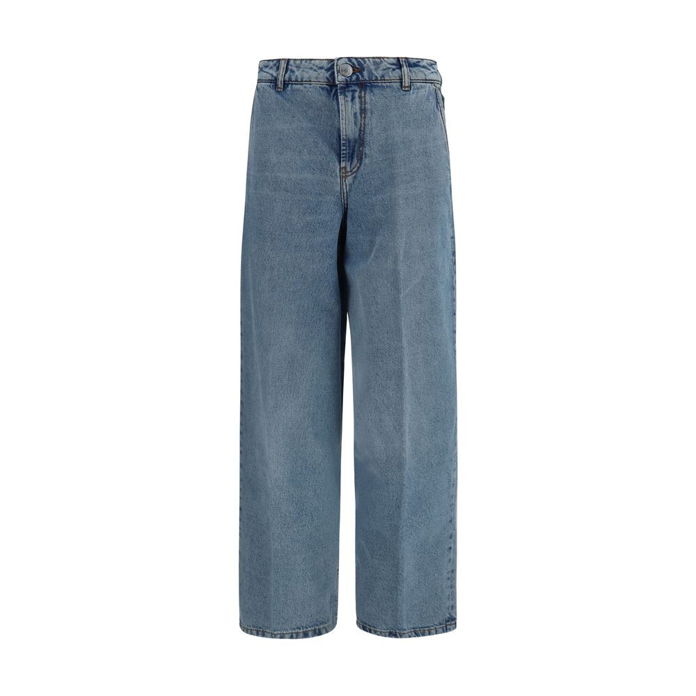 Ami Paris Blaue Baumwolljeans Denim