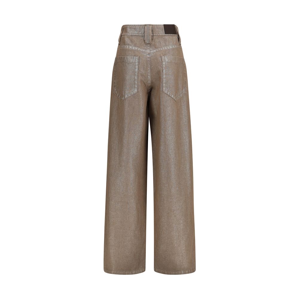 Brunello Cucinelli Beige Baumwolljeans Denim
