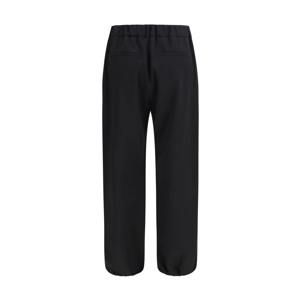Burberry Schwarze Jogginghose aus Wolle Oves Aries (Trainingshose)