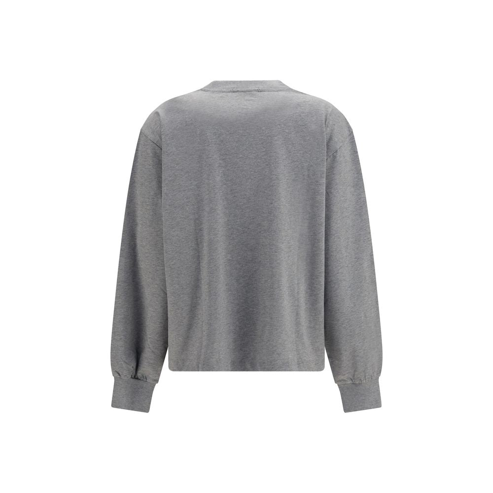 Ganni Grauer Baumwollpullover