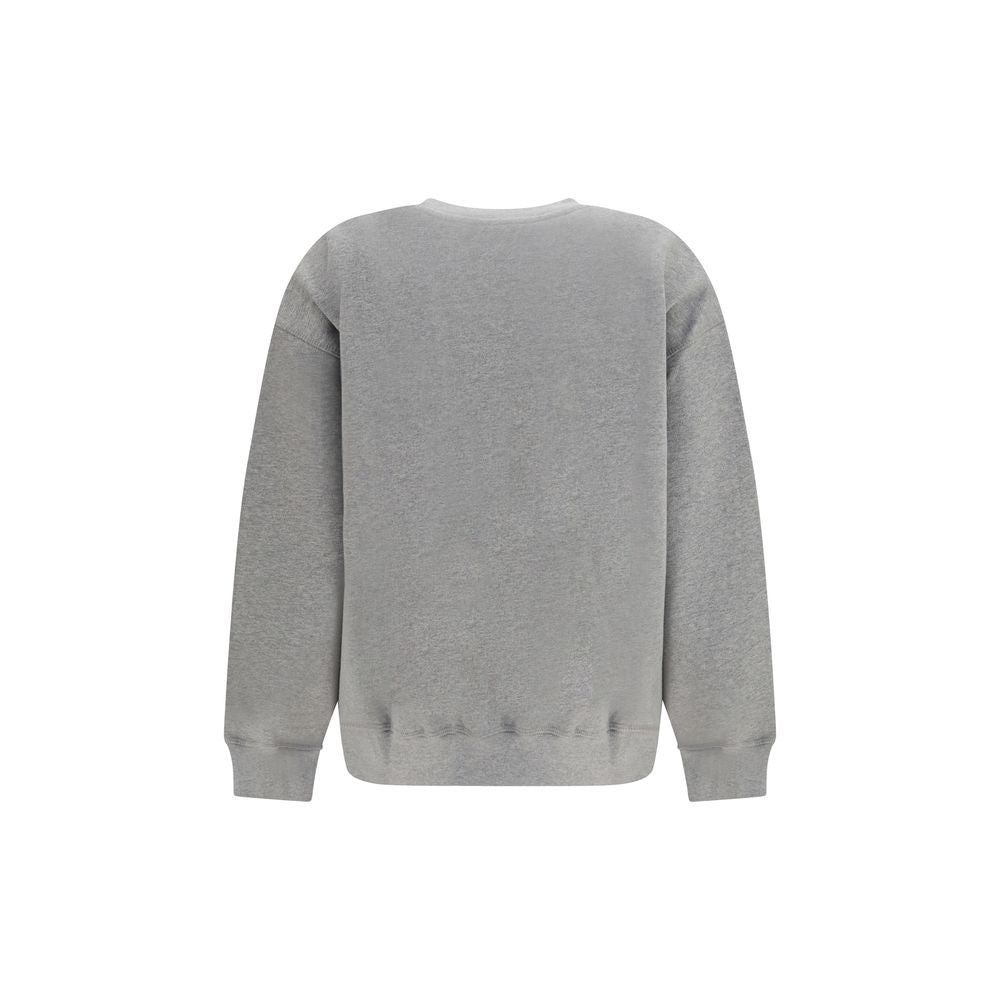 Ganni Grauer Baumwollpullover