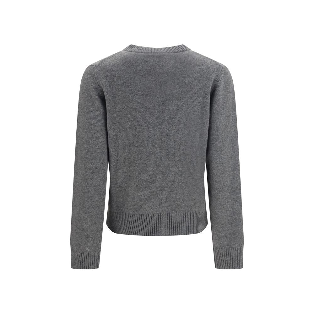 Ganni Grauer Oves Aries Wollpullover