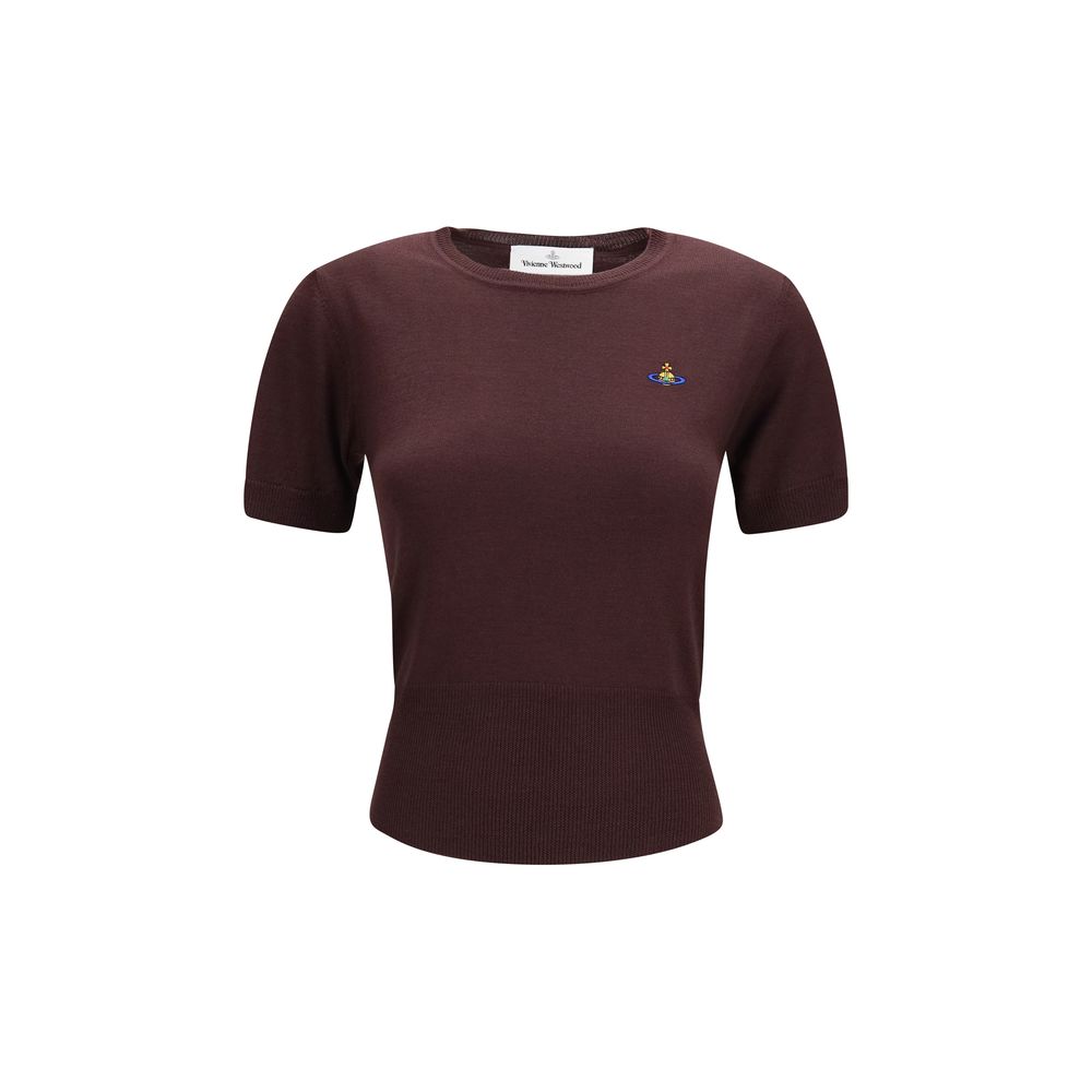 Vivienne Westwood Lila Woll-T-Shirt Oves Aries