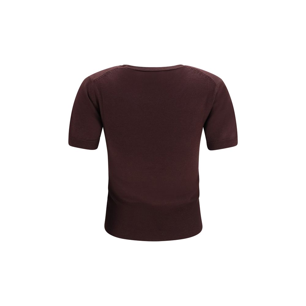 Vivienne Westwood Lila Woll-T-Shirt Oves Aries