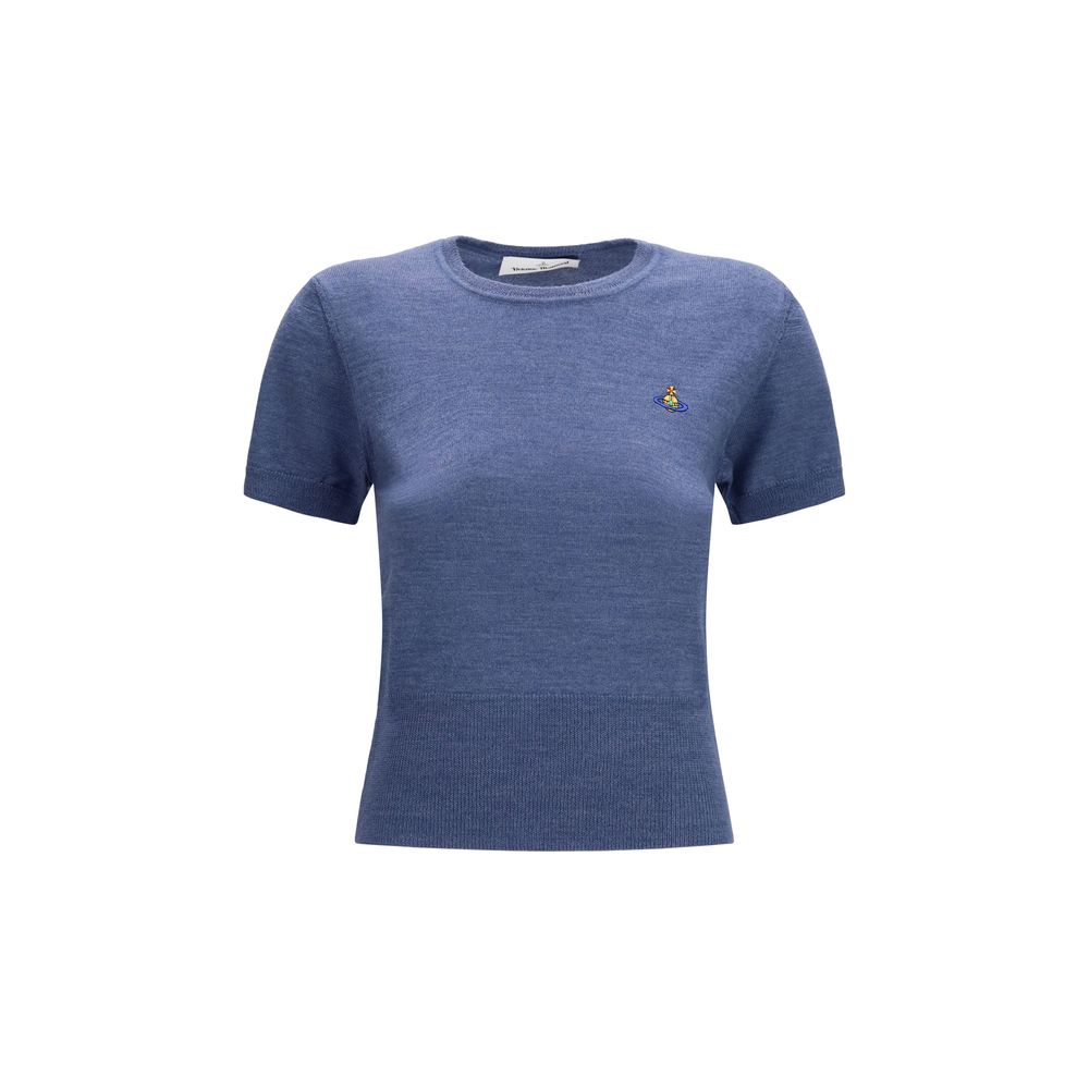 Vivienne Westwood Blauer Wollpullover Oves Aries