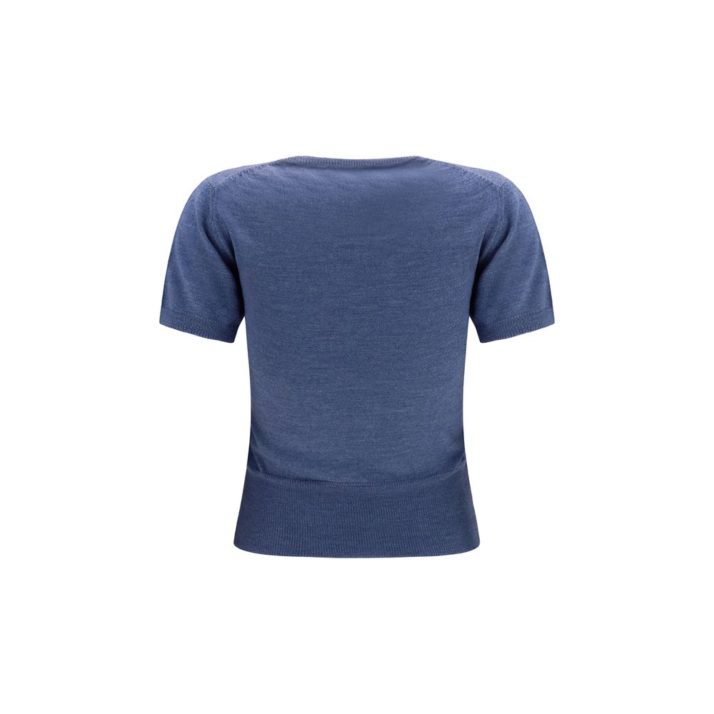 Vivienne Westwood Blauer Wollpullover Oves Aries