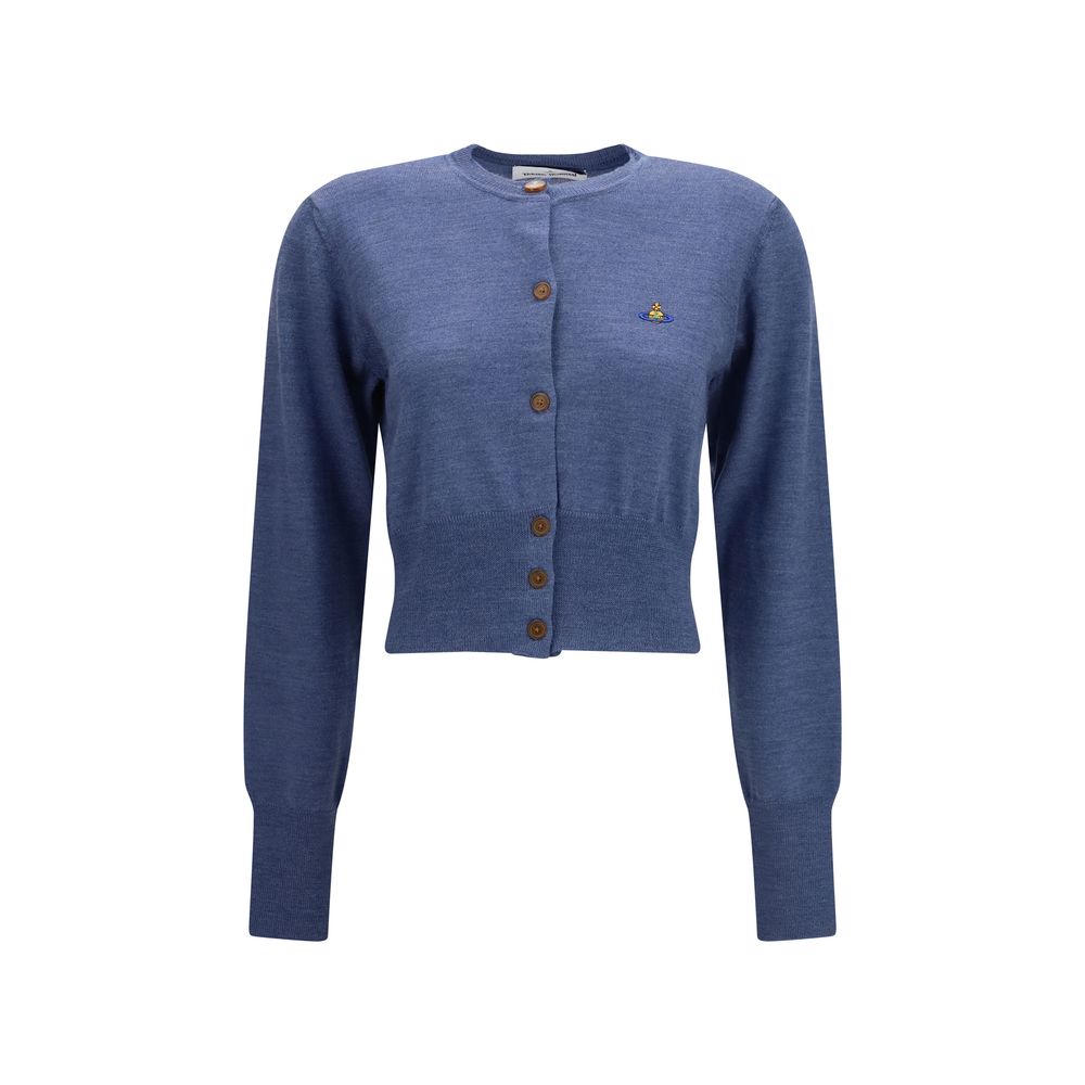 Vivienne Westwood Blauer Seiden-Cardigan