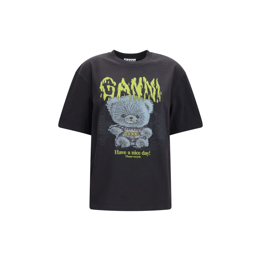 Ganni Grauer Baumwollpullover
