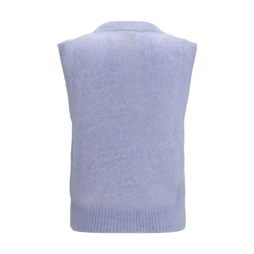 Ganni Blauer Alpaka Vicugna Pacos Sweatshirt