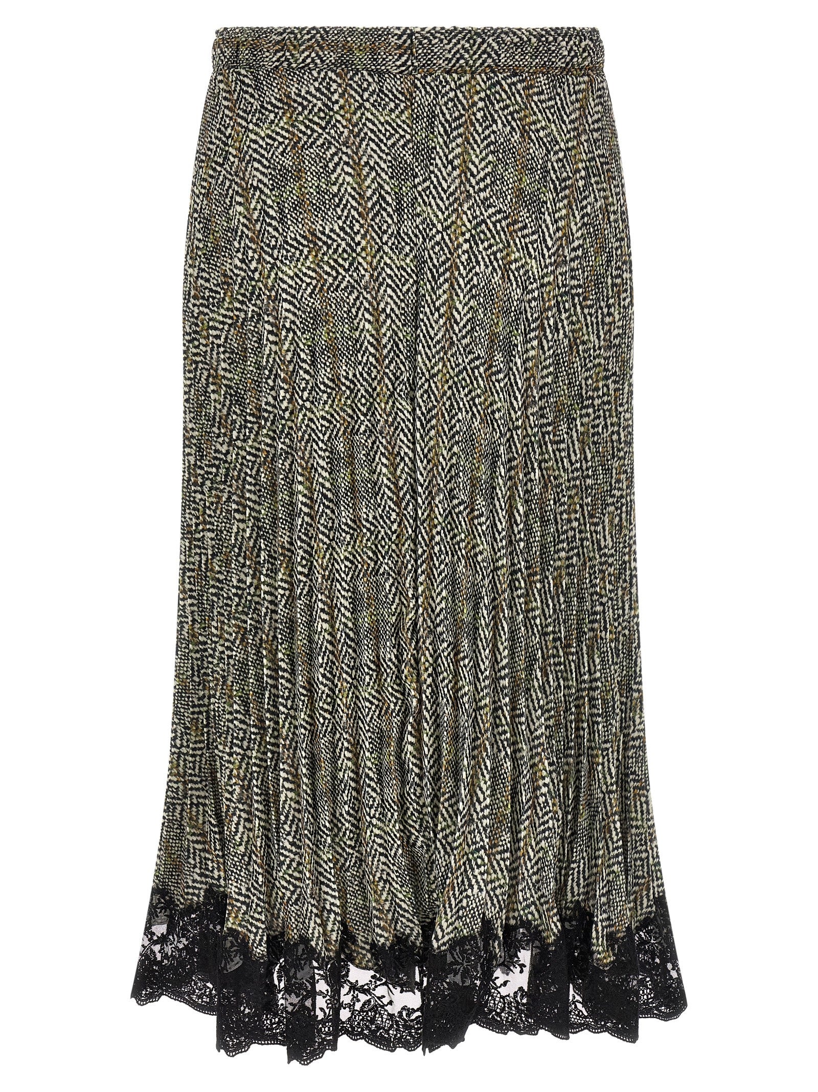 Ermanno Scervino Mehrfarbiger Polyester-Maxirock