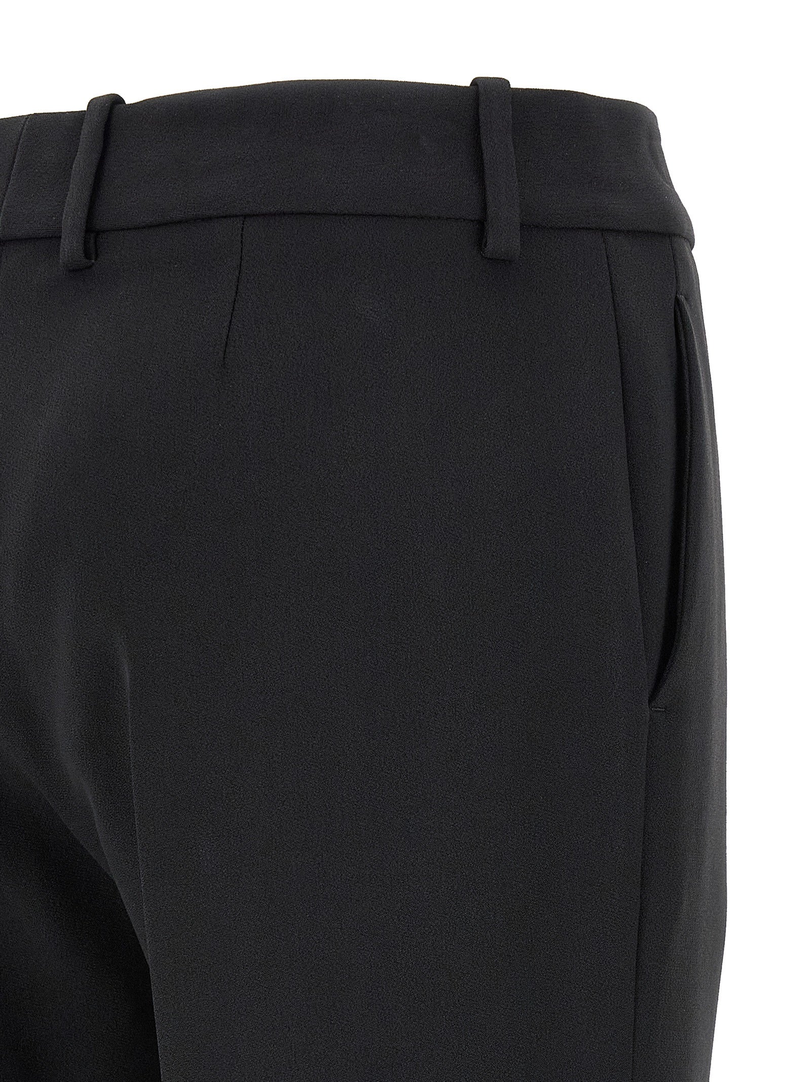 Ermanno Scervino Schwarze Viskose-Anzughose