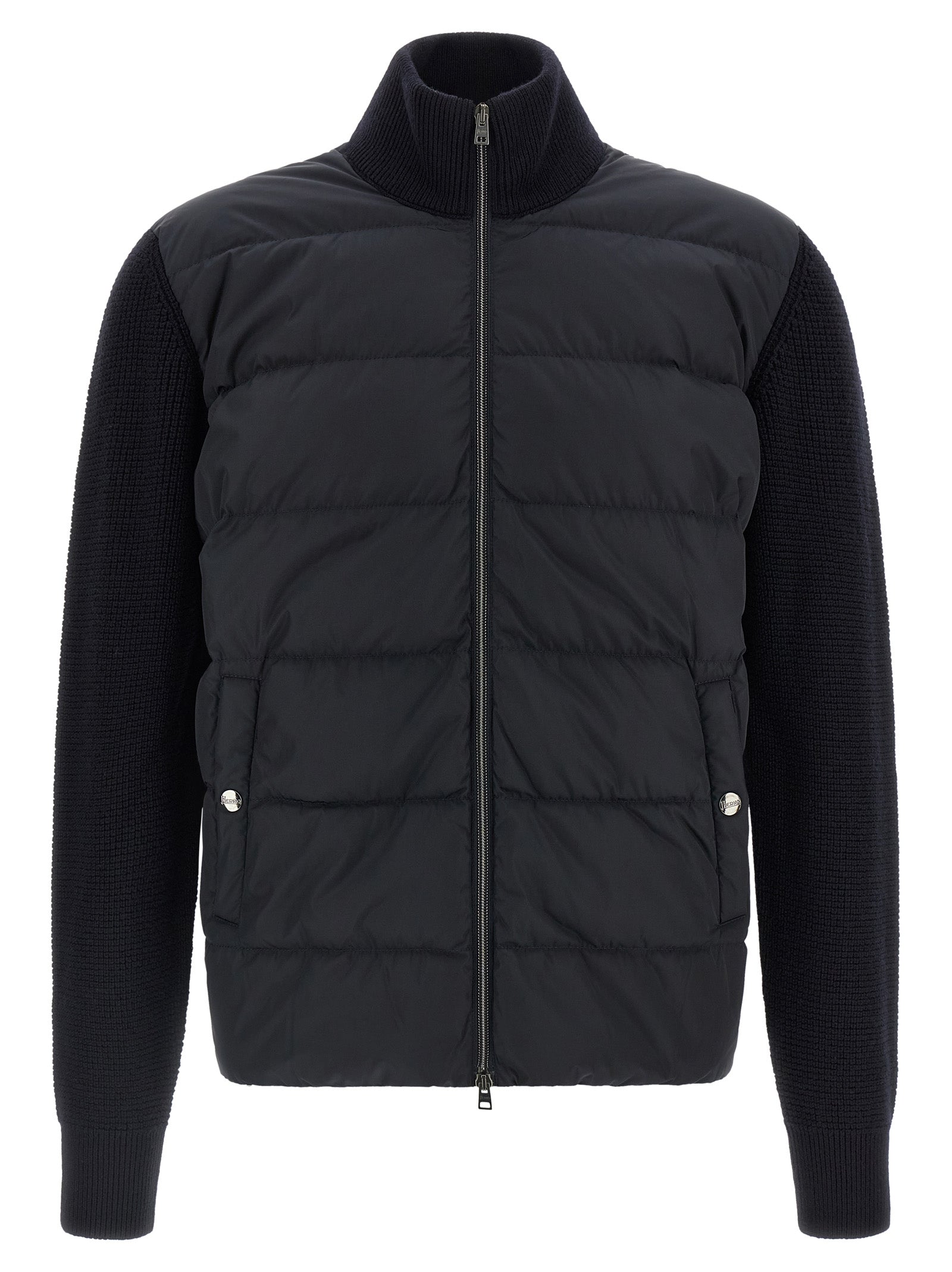 Herno Blaue Wolljacke