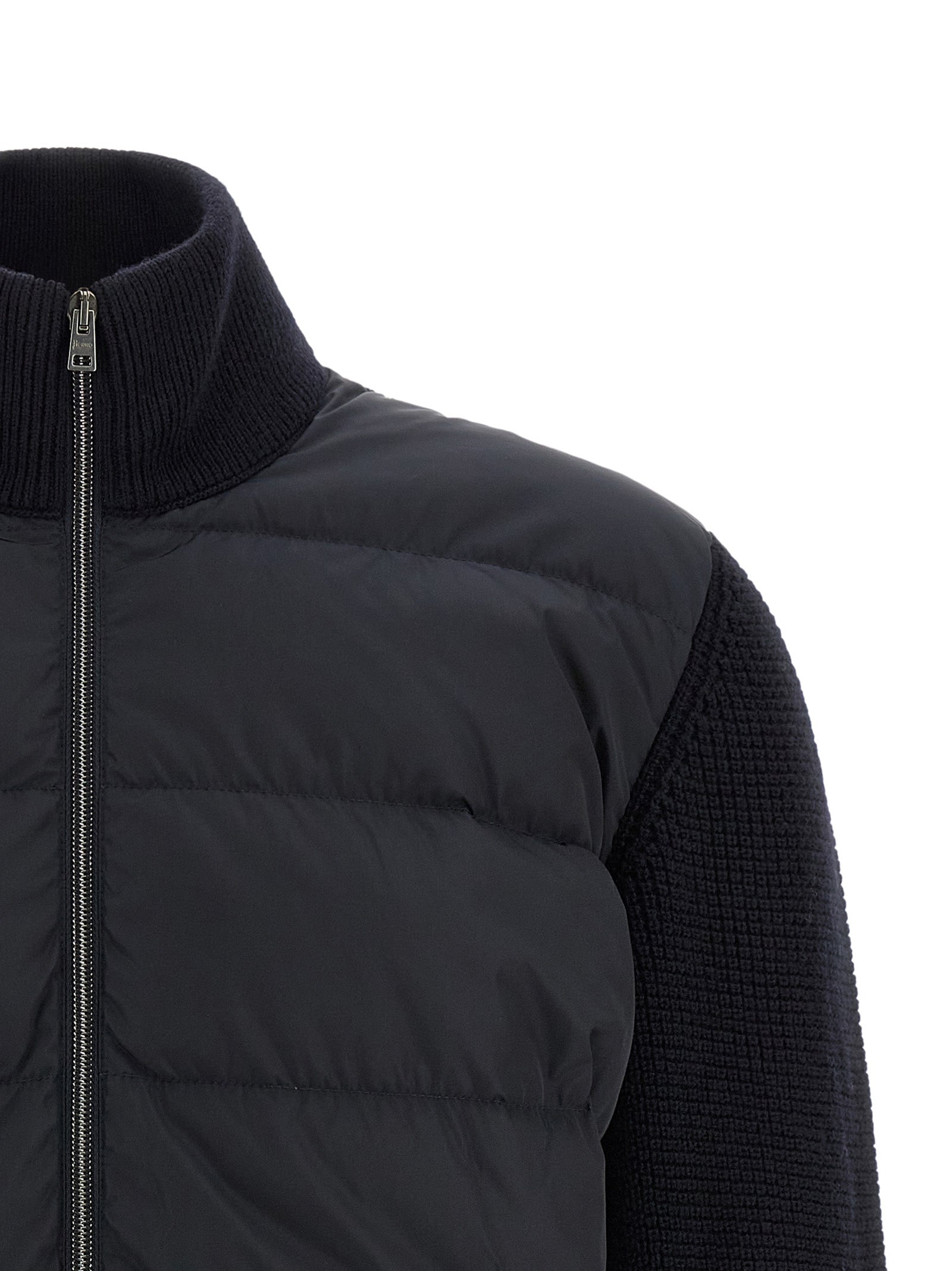 Herno Blaue Wolljacke