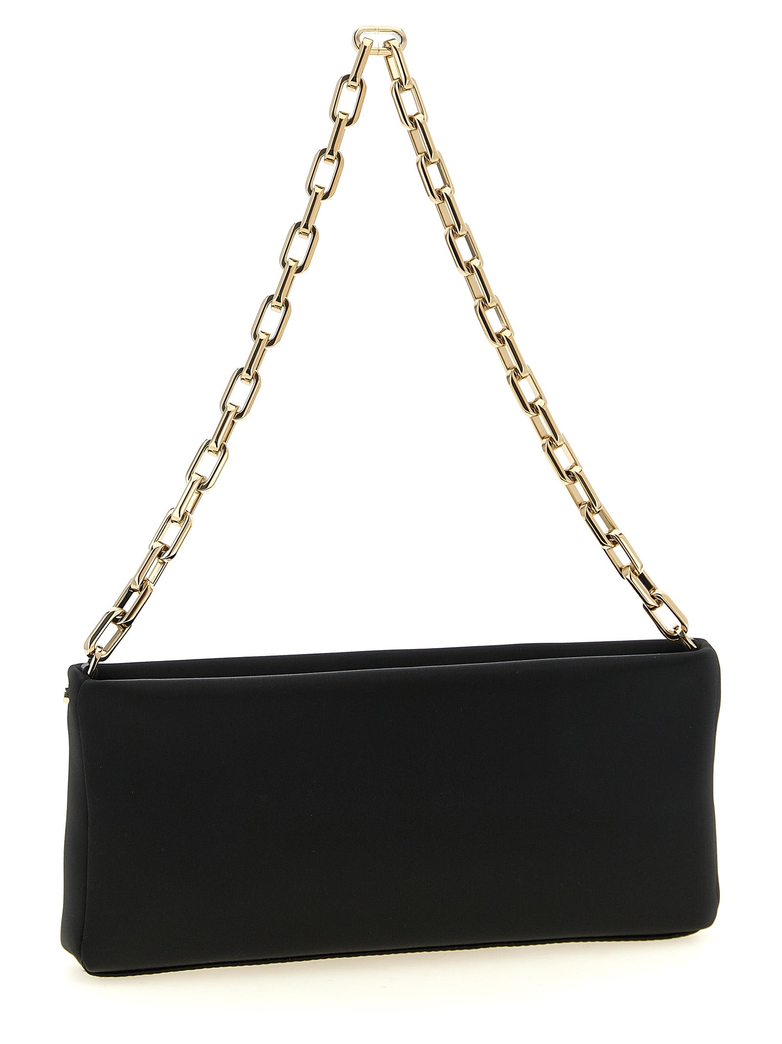 Christian Louboutin Schwarze Clutch aus Elasthan