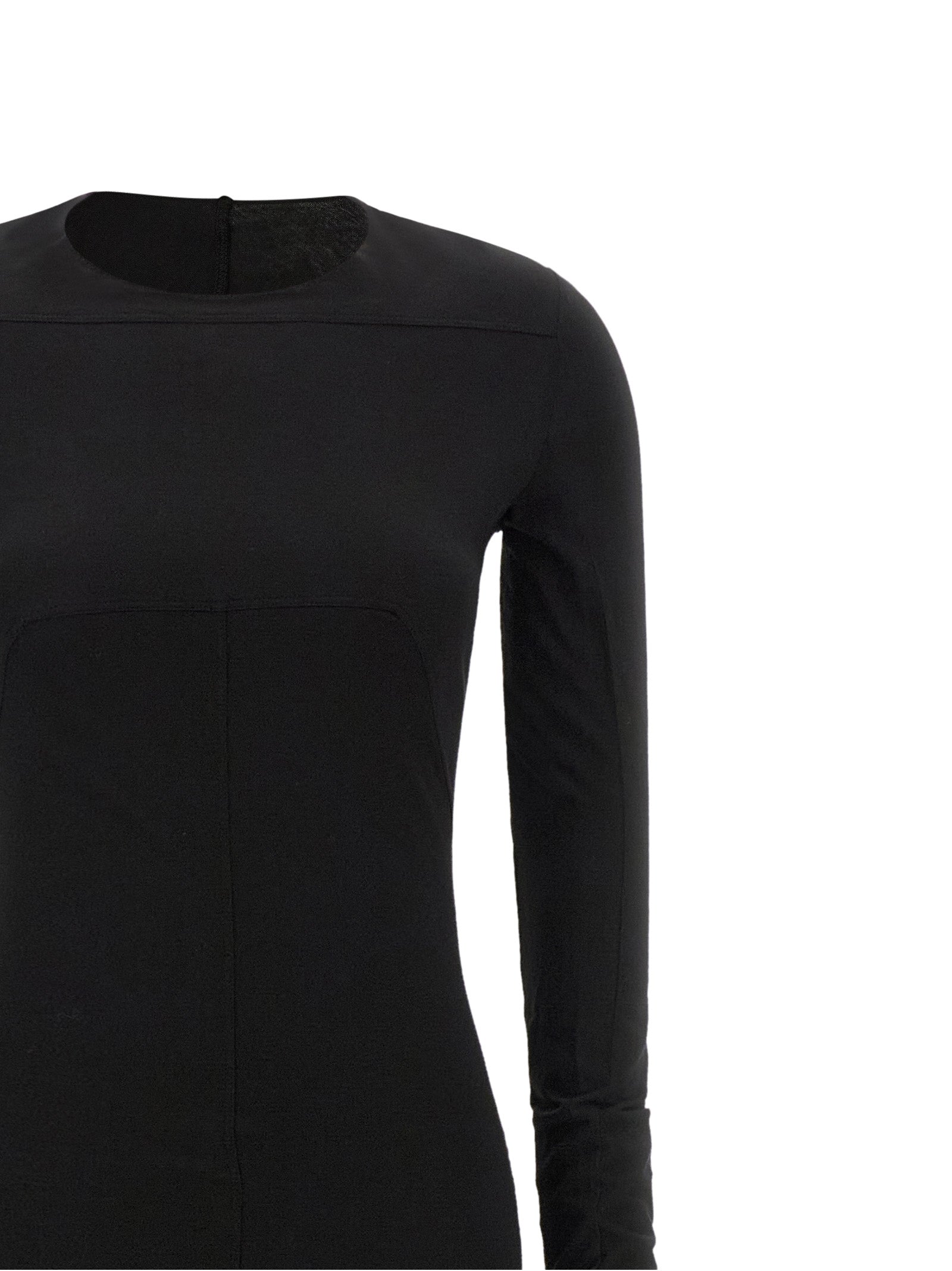 DRKSHDW Schwarzes Baumwoll-Maxikleid
