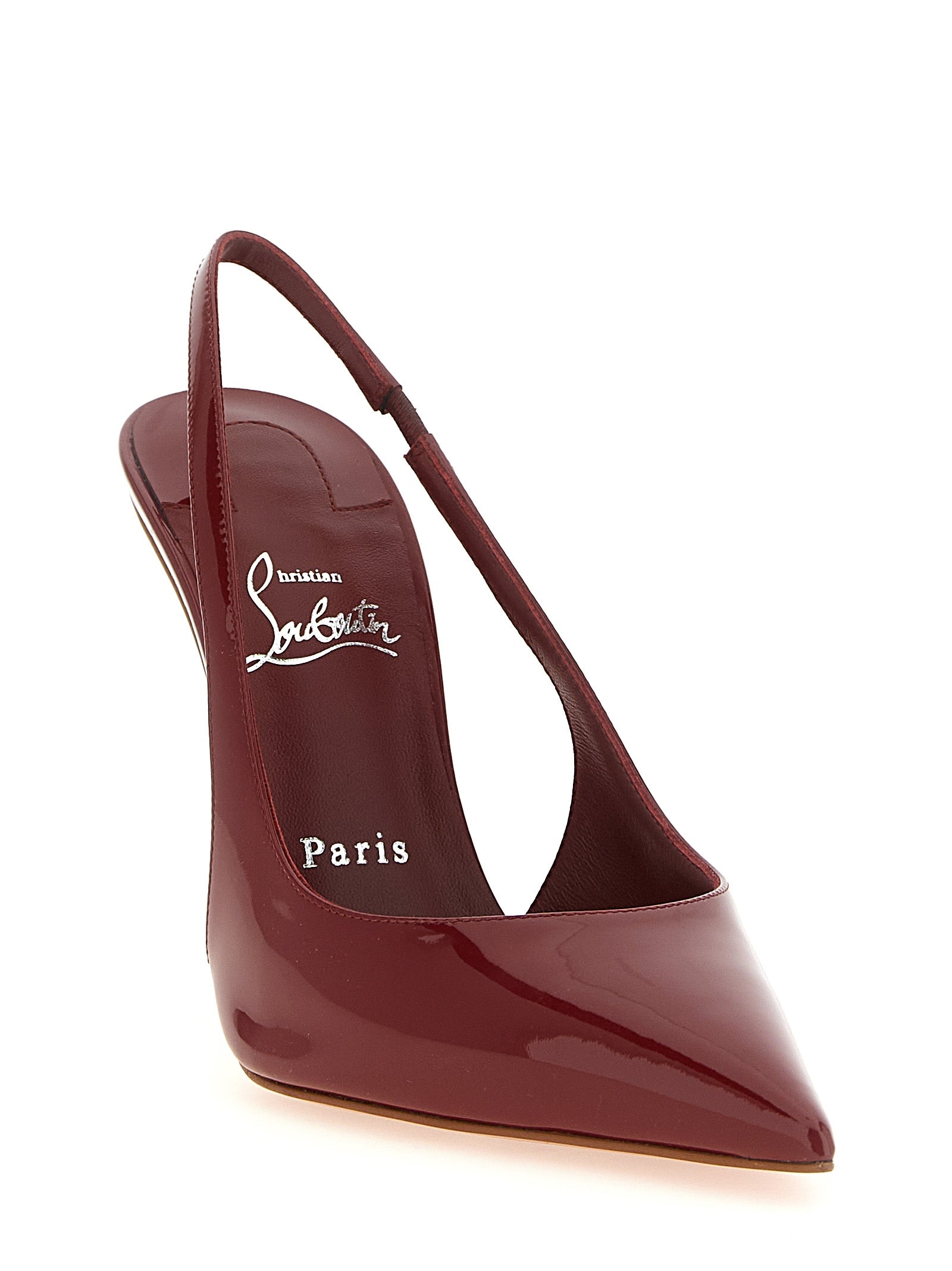 Christian Louboutin Rote Kalbsleder-Pumps mit hohem Absatz