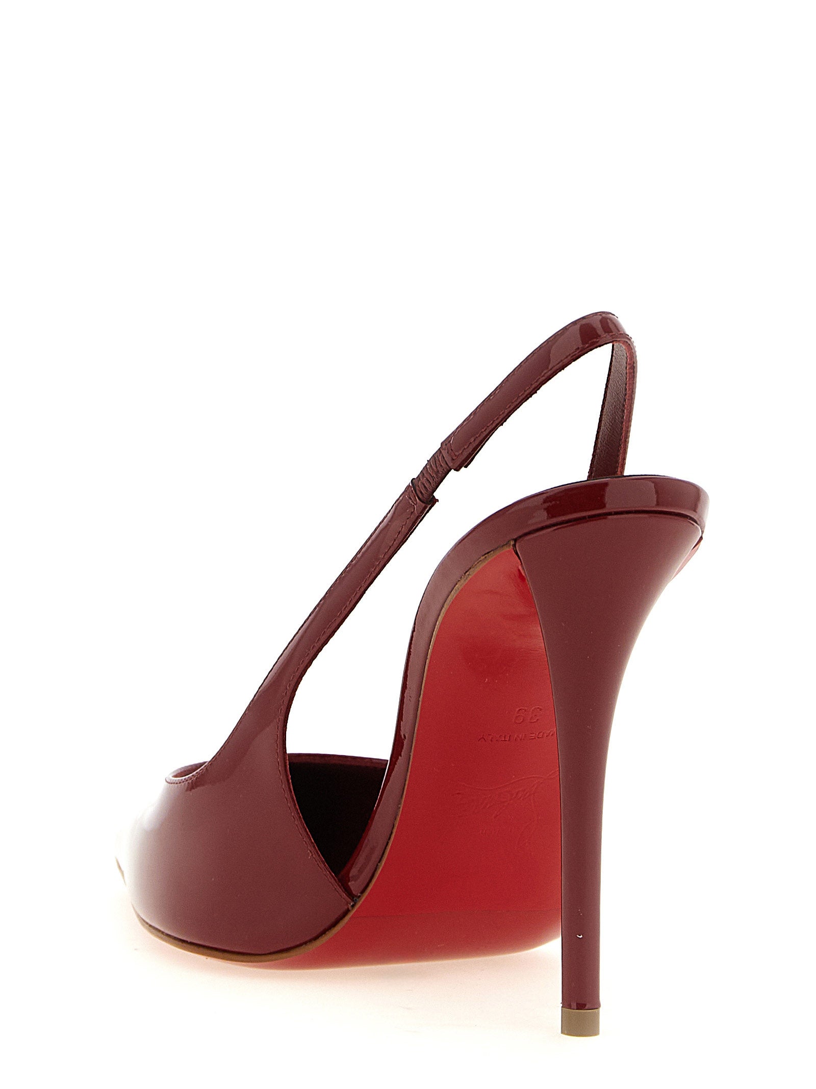 Christian Louboutin Rote Kalbsleder-Pumps mit hohem Absatz