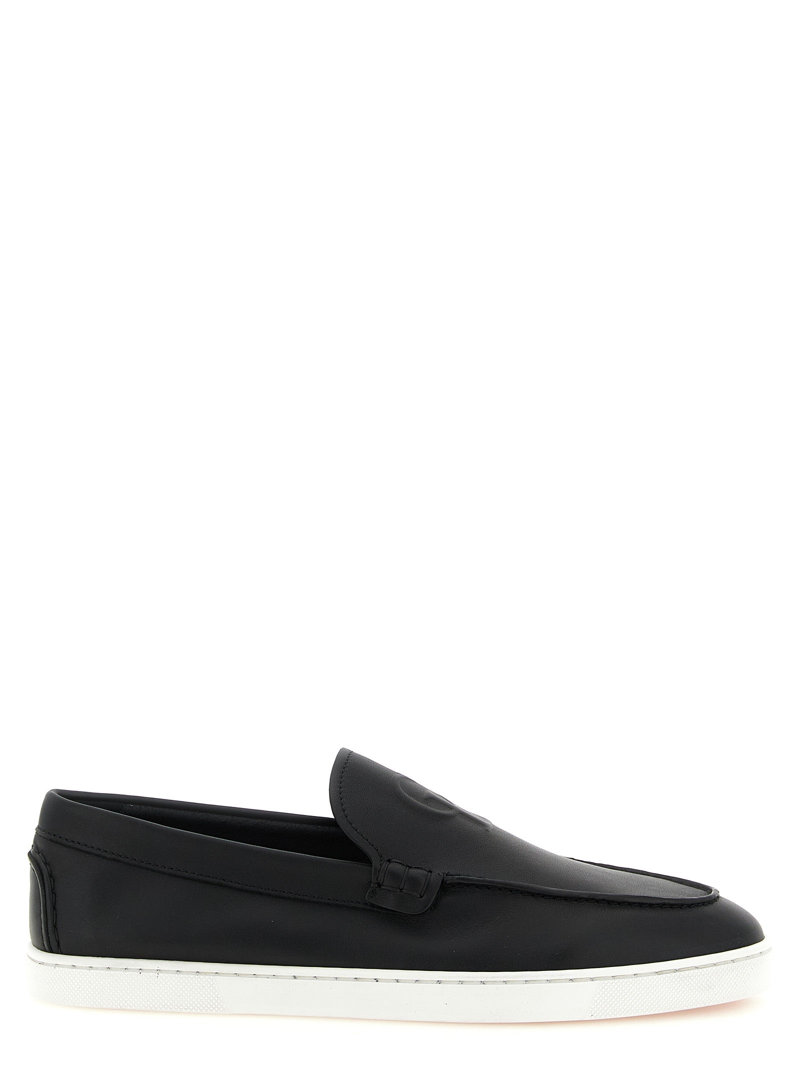 Christian Louboutin Schwarze Loafer aus Kalbsleder zum Hineinschlüpfen