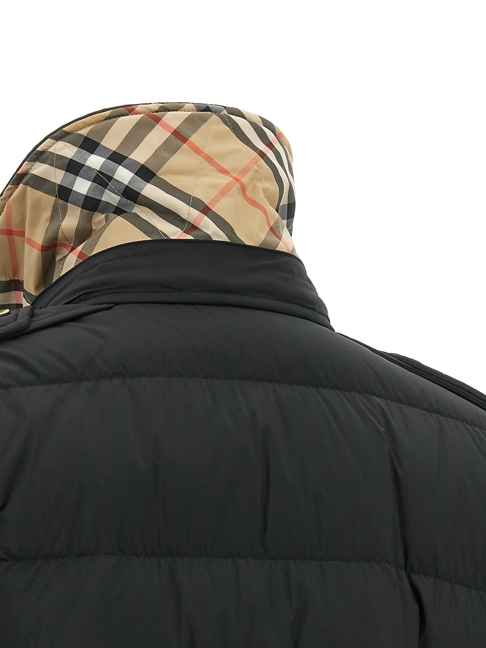 Burberry Schwarzer Polyamid-Mantel