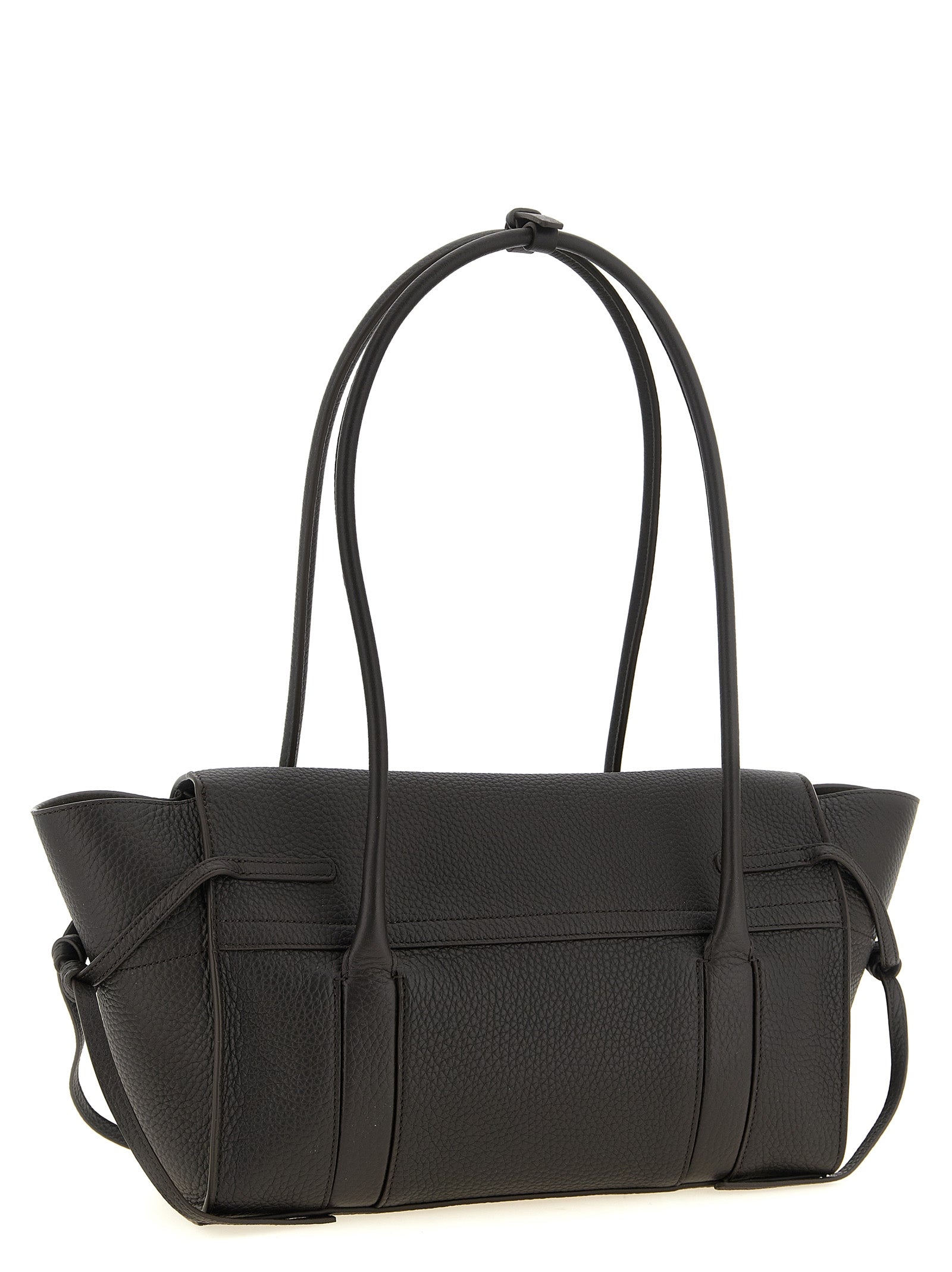 Mulberry Schwarze Kalbsleder-Schultertasche