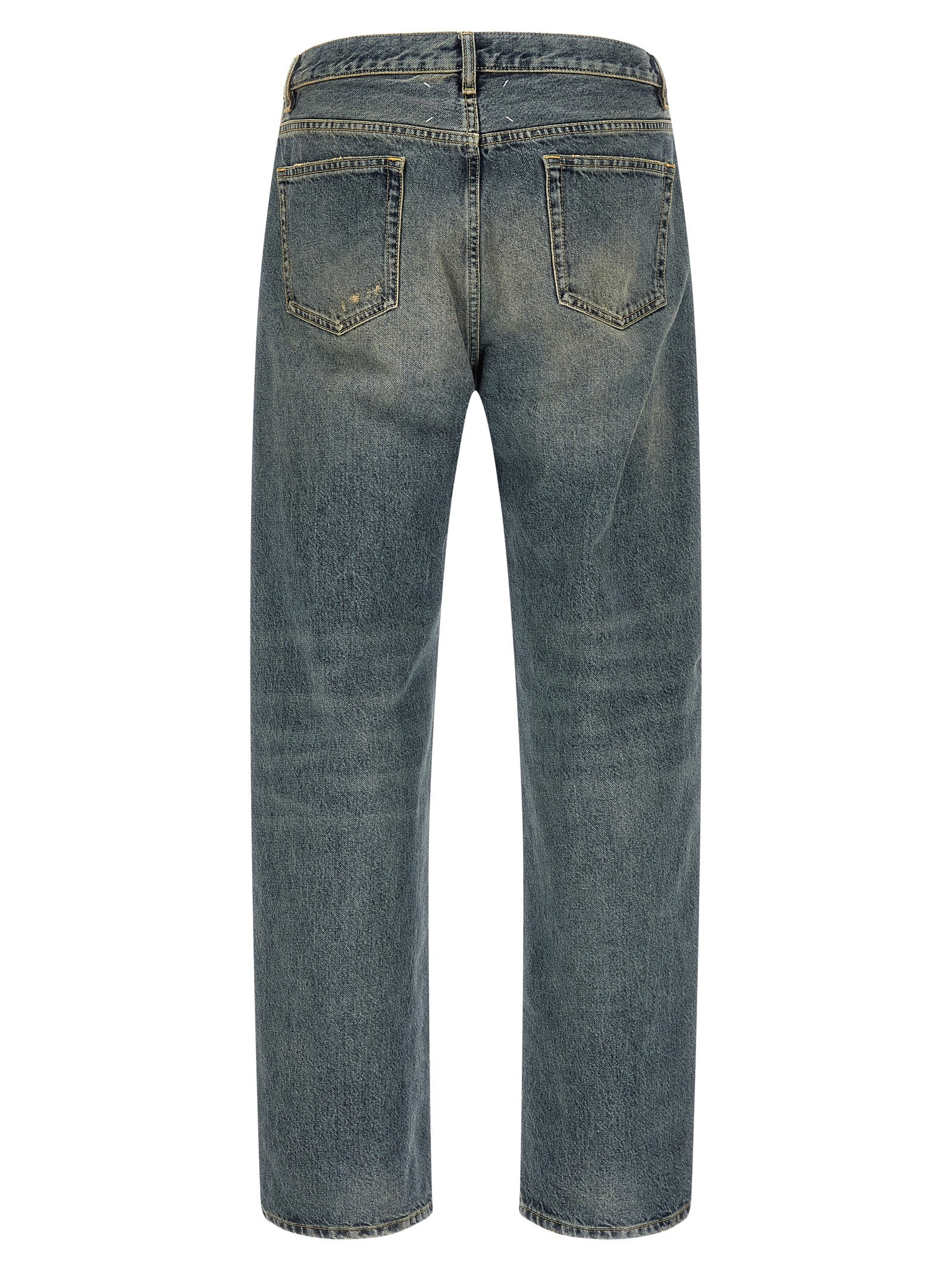 Maison Margiela Blaue Jeans aus Baumwolle im geraden Schnitt