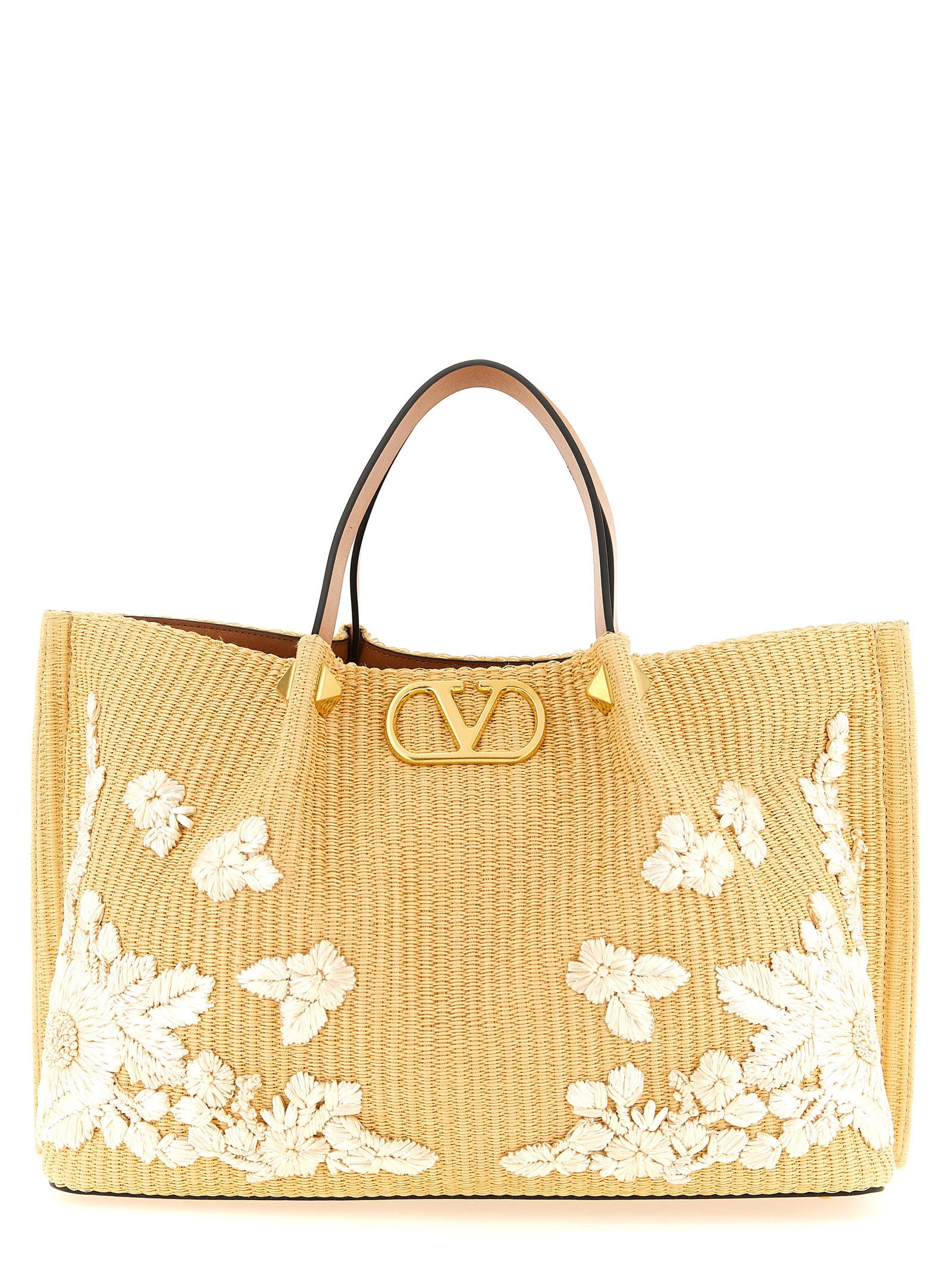 Valentino Garavani Beige Baumwolltasche