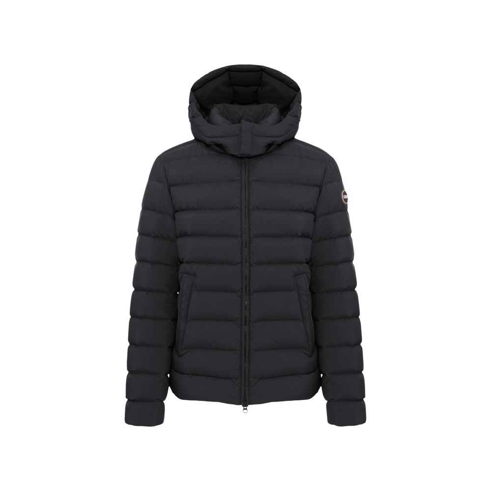 Colmar Originals Schwarze Polyamid-Jacke in voller Länge