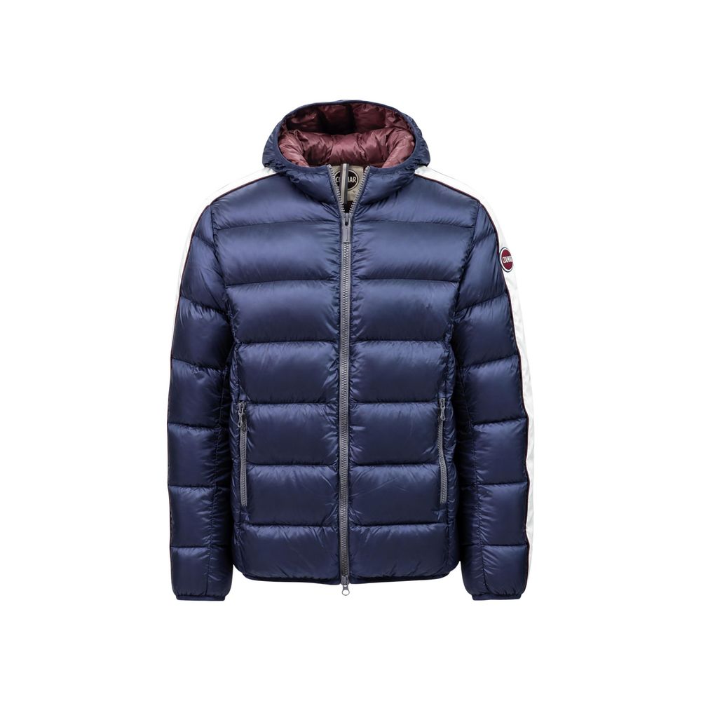 Colmar Originals Blaue Polyamid-Jacke in voller Länge