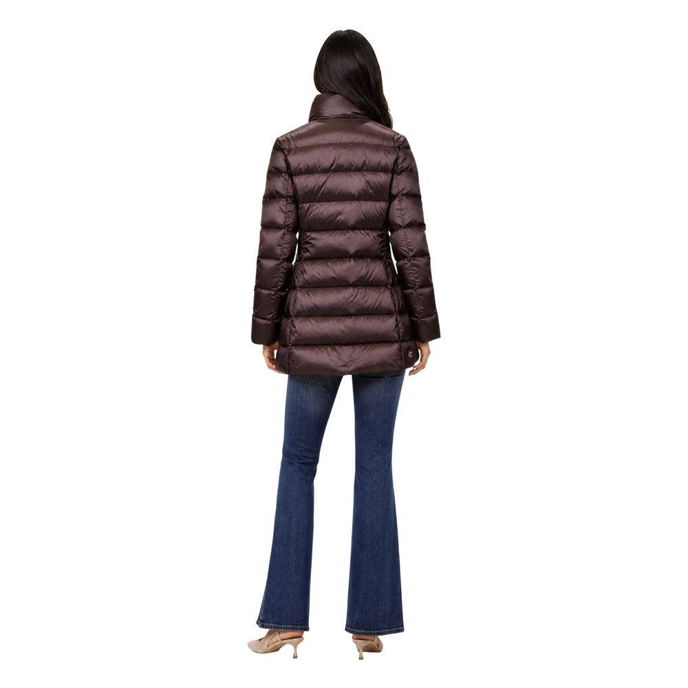Colmar Originals Braune Polyamid-Jacke in voller Länge