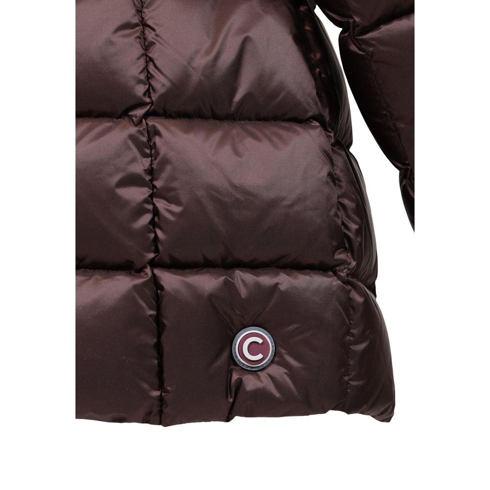 Colmar Originals Braune Polyamid-Jacke in voller Länge