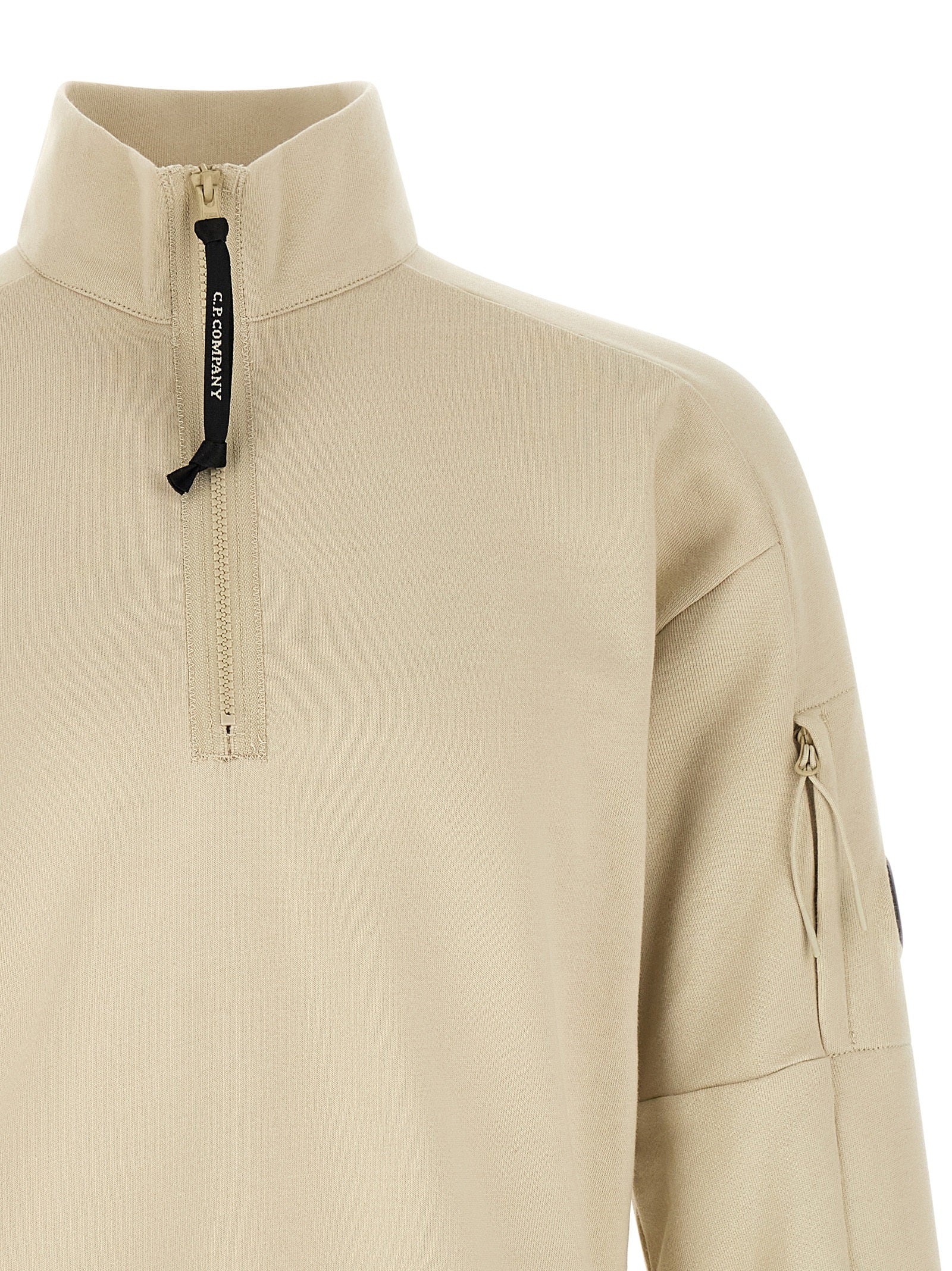 C.P. Company Beige Baumwoll-Sweatshirt