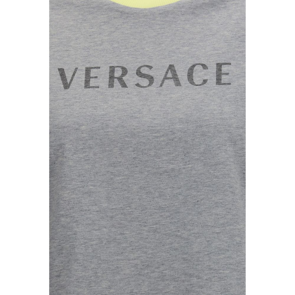 Versace Graues Baumwoll-T-Shirt