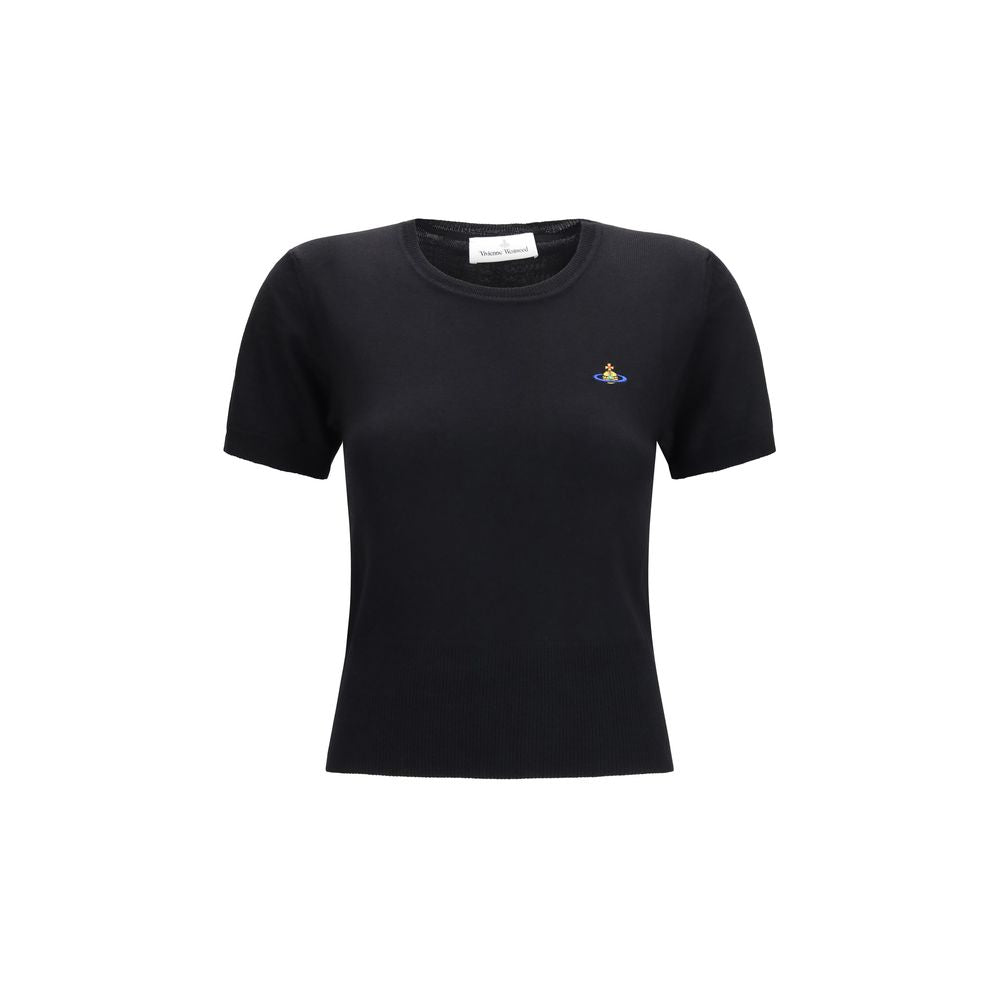 Vivienne Westwood Schwarzes Woll-Oversized-T-Shirt Aries