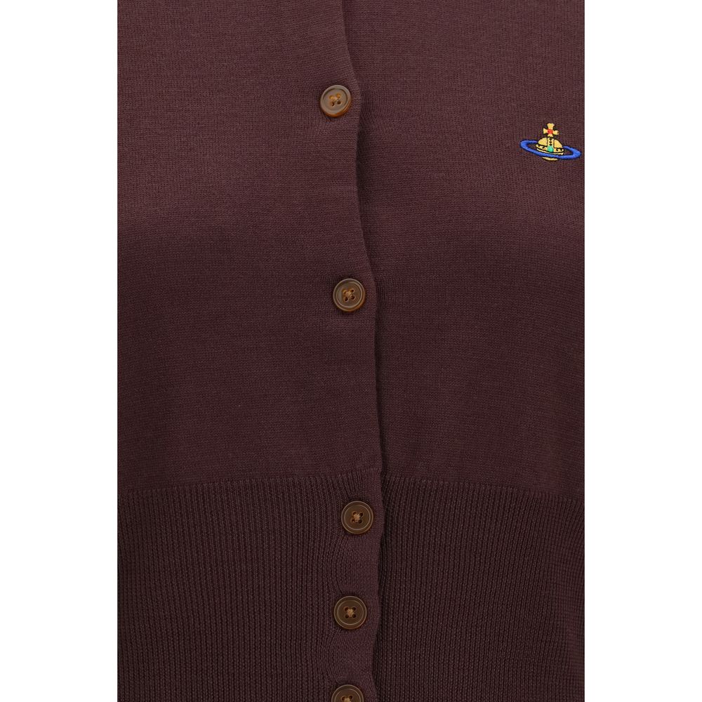 Vivienne Westwood Lila Seidenstrickjacke