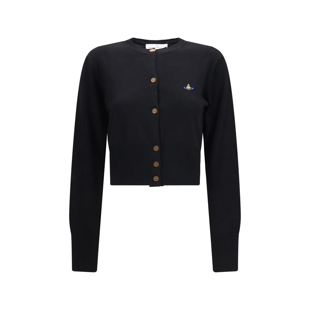 Vivienne Westwood Schwarzer Seiden-Cardigan