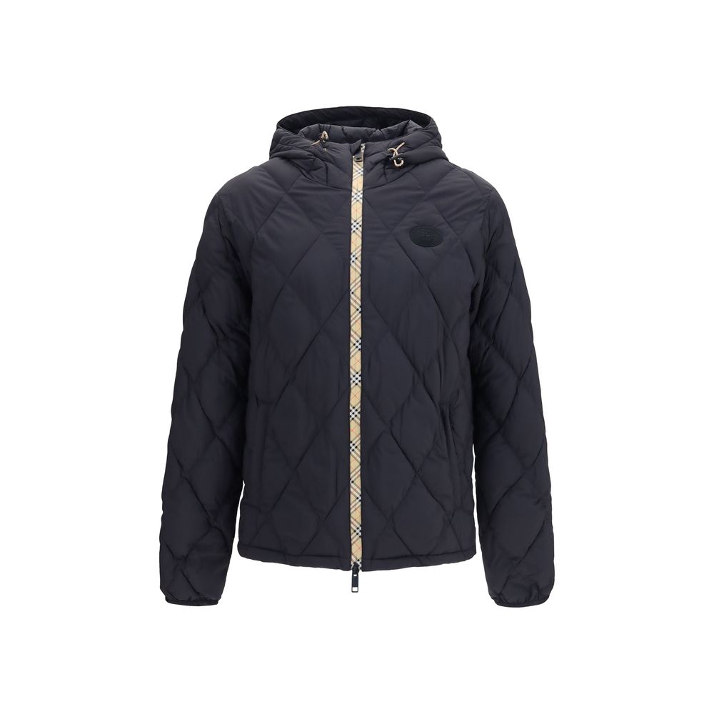 Burberry Schwarze Nylon-Shell-Jacke