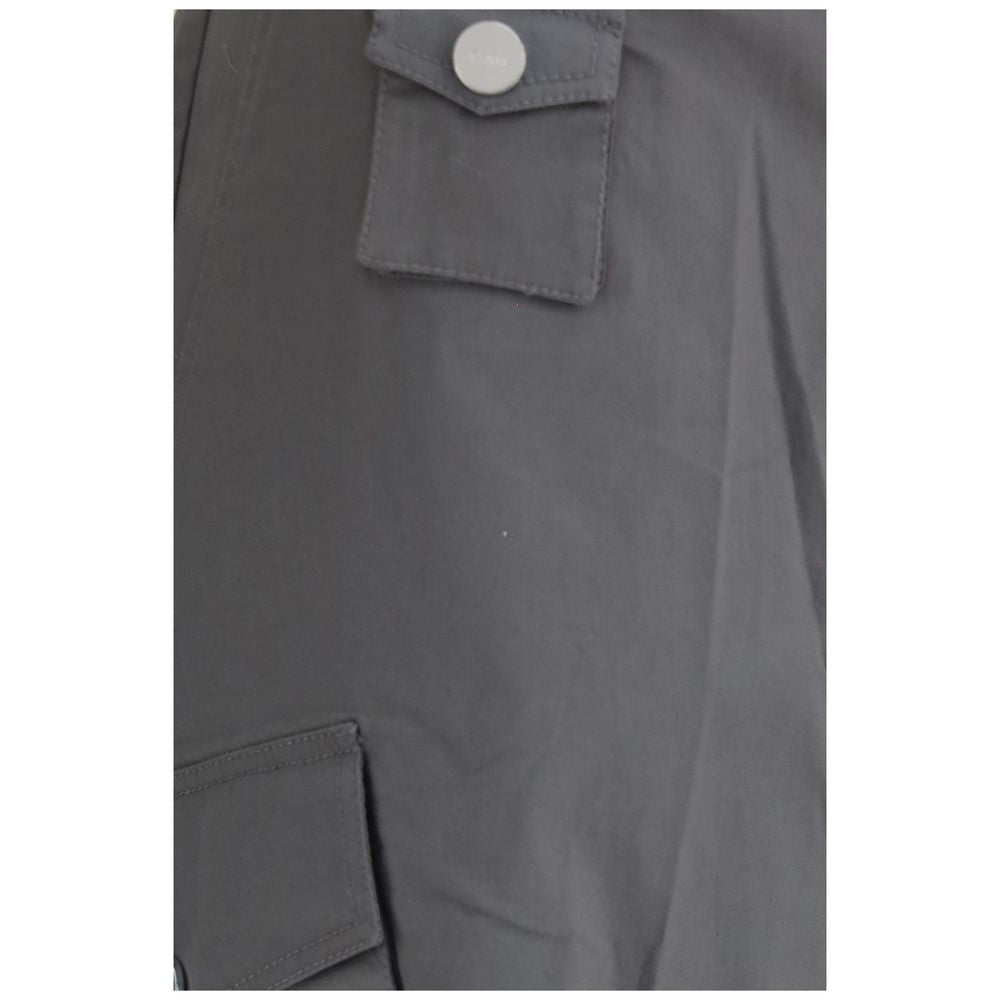 Ganni Graue Cargohose aus Baumwolle