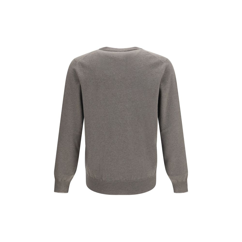 Brunello Cucinelli Grauer Kaschmirpullover