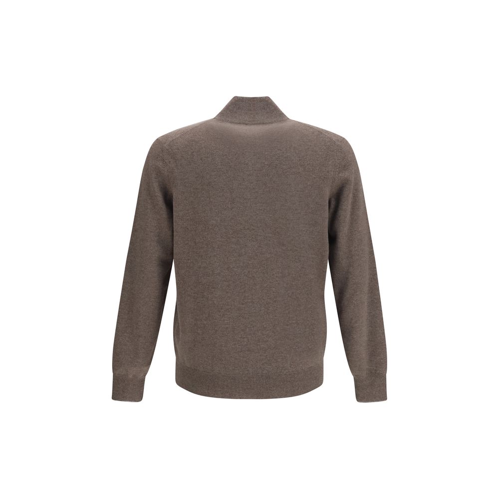 Brunello Cucinelli Brauner Kaschmirpullover