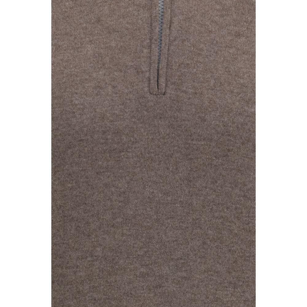 Brunello Cucinelli Brauner Kaschmirpullover