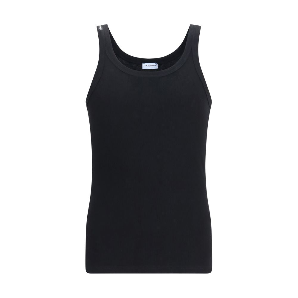 Dolce & Gabbana Schwarzes Baumwoll-Top