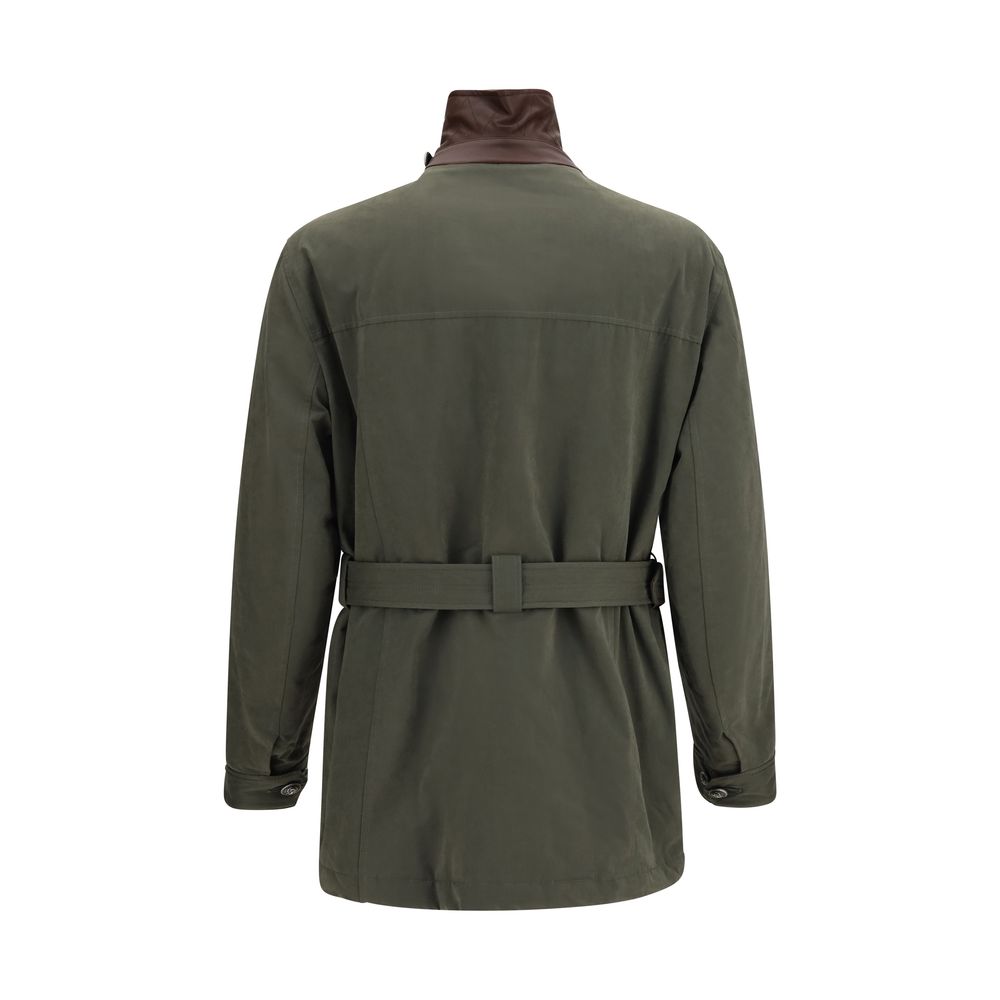 Brunello Cucinelli Baumwolljacke in Zweifarbenoptik