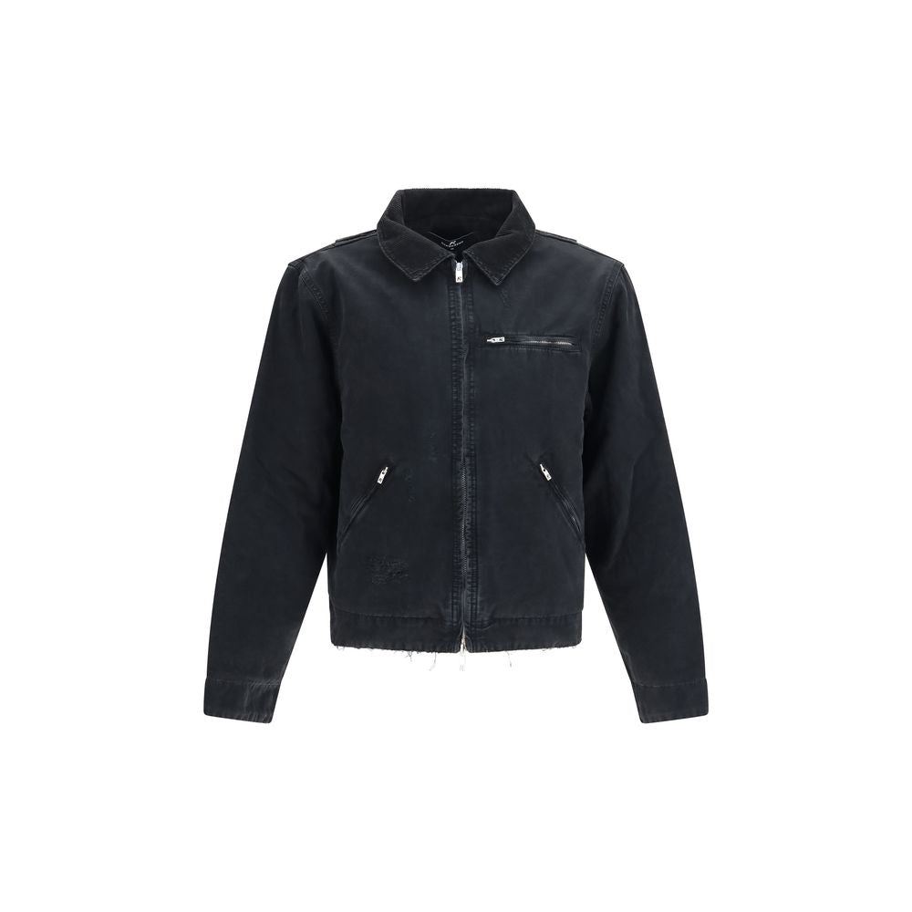 Represent Schwarze Baumwoll-Shell-Jacke