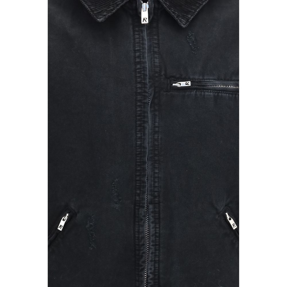 Represent Schwarze Baumwoll-Shell-Jacke