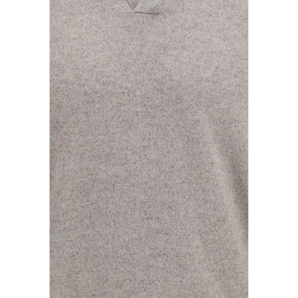 Brunello Cucinelli Grauer Kaschmir-Pullover