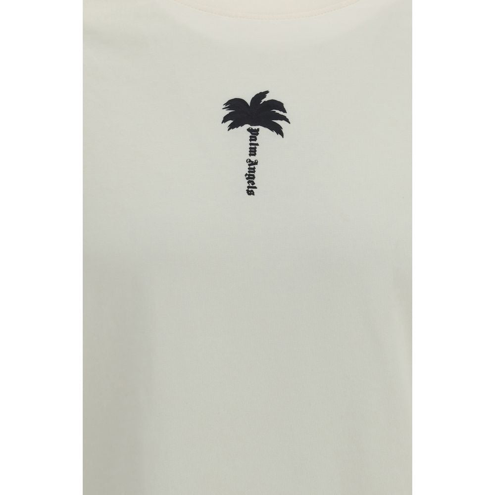 Palm Angels Beiges Baumwoll-T-Shirt