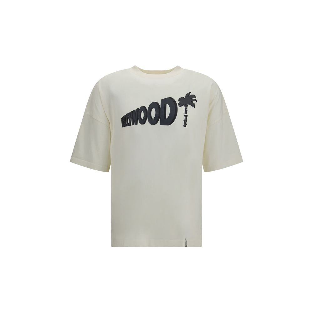 Palm Angels Weißes Baumwoll-T-Shirt