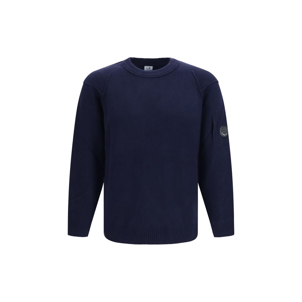 C.P. Company Blauer Wollpullover Oves Aries