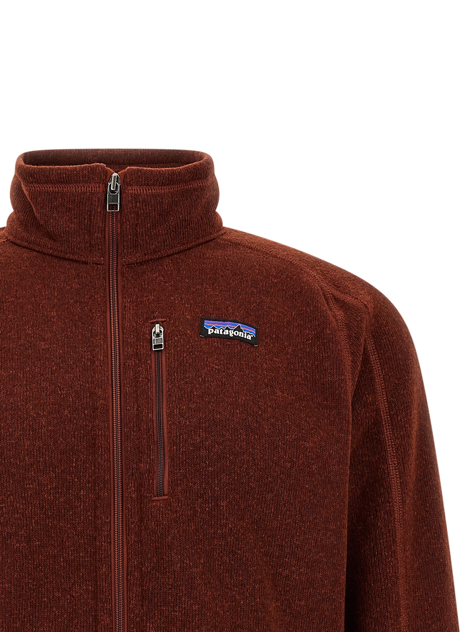 PATAGONIA Rote Polyester-Jacke in voller Länge